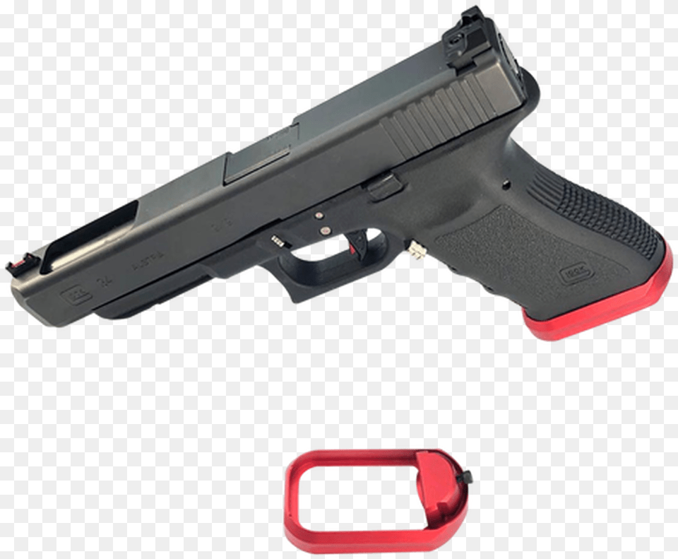 Cross Armory Flared Magwell Compatible With Glock Gen1 3 Flared Magwell, Firearm, Gun, Handgun, Weapon Png Image