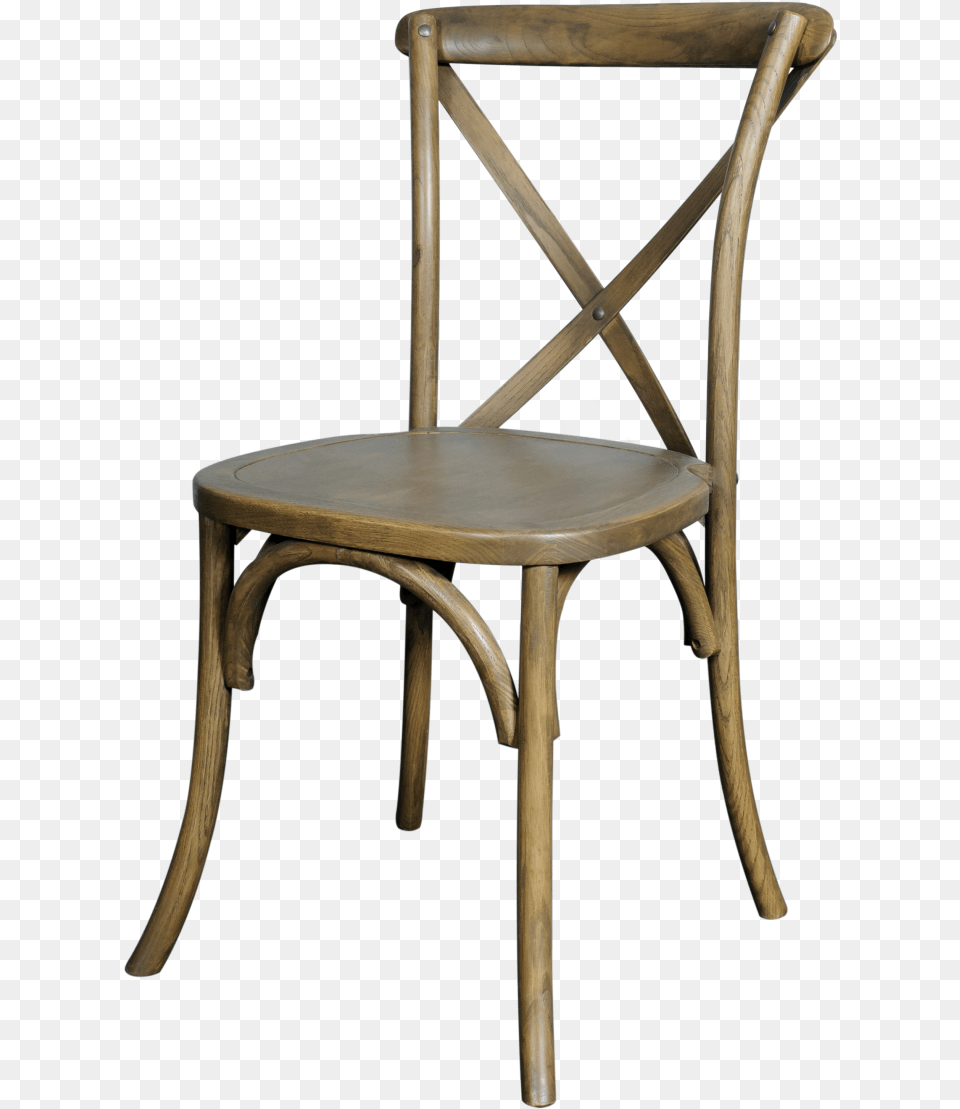 Cross Back Chair Dark, Furniture Png Image