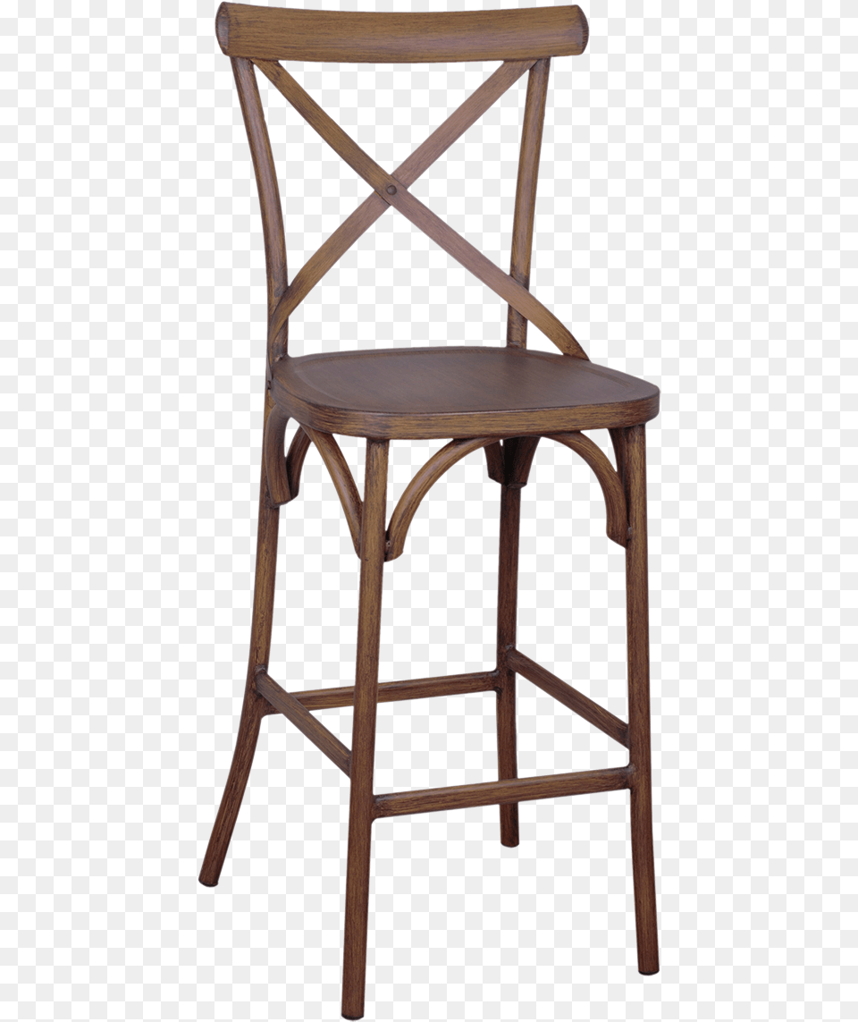 Cross Back Commercial Bar Stools, Furniture, Chair, Wood Free Png Download