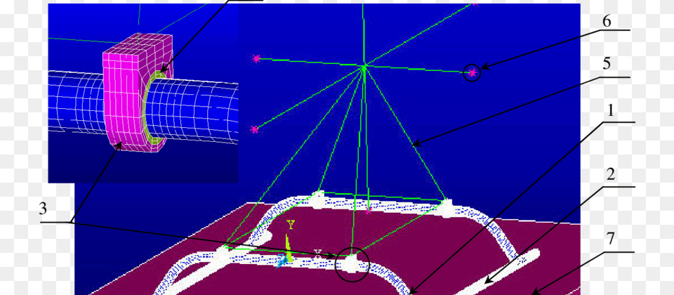 Cross Beams Is Connected To The Skid Beam 2 By Means 1 Skid Means, Light, Cad Diagram, Diagram, Laser Png