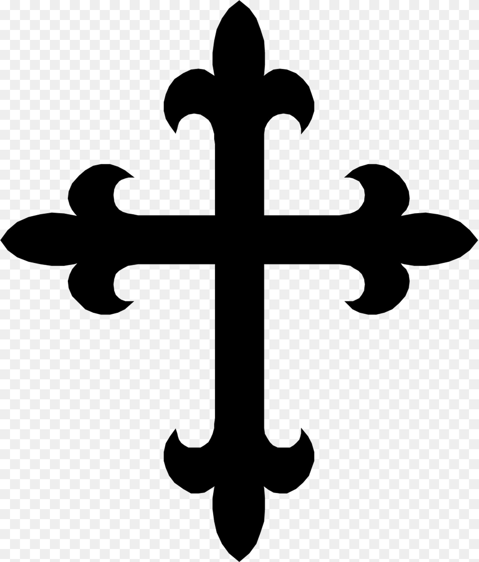 Cross Black White Wooden Clip Art Clipart Images Crusader Cross Black And White, Symbol, Outdoors, Nature Png Image