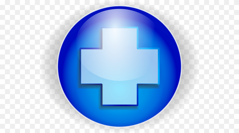 Cross Blue Button Shiny Plus Add Green Cross, Logo, Disk, Symbol Free Transparent Png
