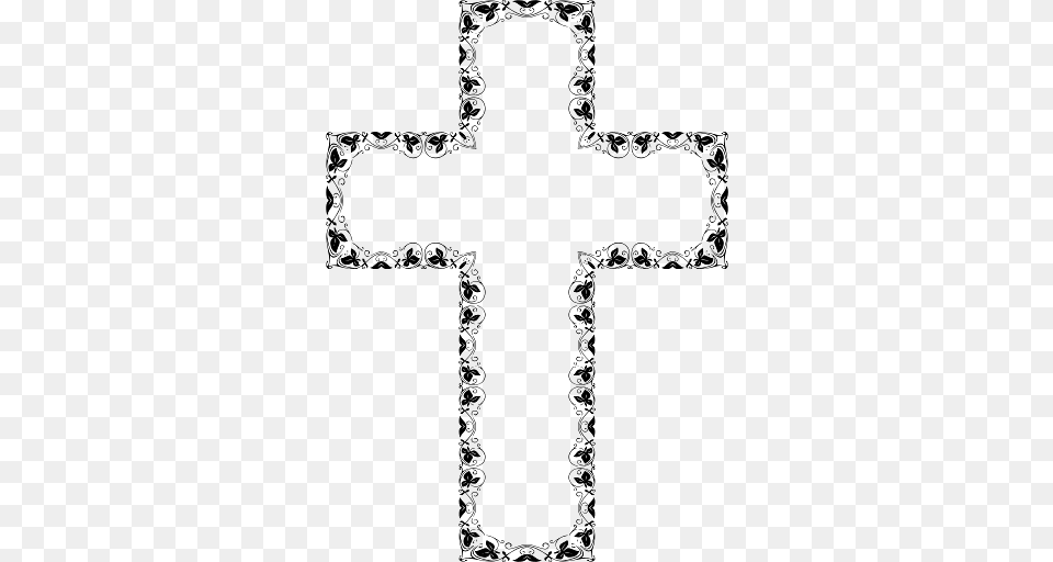 Cross Butterflies, Symbol Png Image