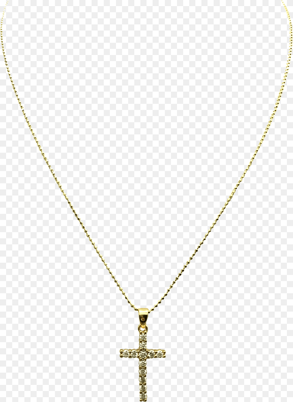 Cross Chain Gold Double Pearl Pendant Necklaces, Accessories, Symbol, Jewelry, Necklace Png