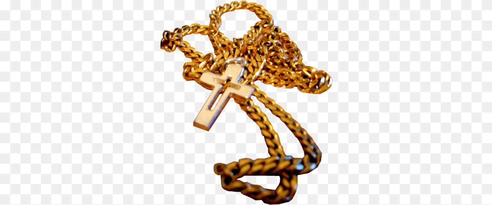Cross Chain Psd Images Gold Chains With Crosses Gold Cross Chain, Symbol Free Png