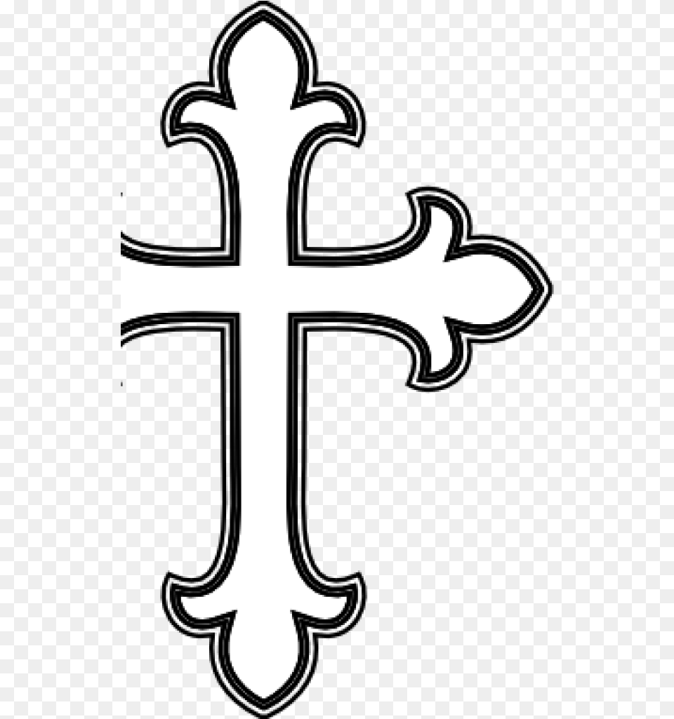 Cross Clipart Black And White, Electronics, Hardware, Symbol, Person Free Transparent Png