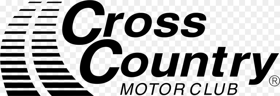 Cross Country Logo Black And White Cross Country Motor Club Logo, Gray Png Image