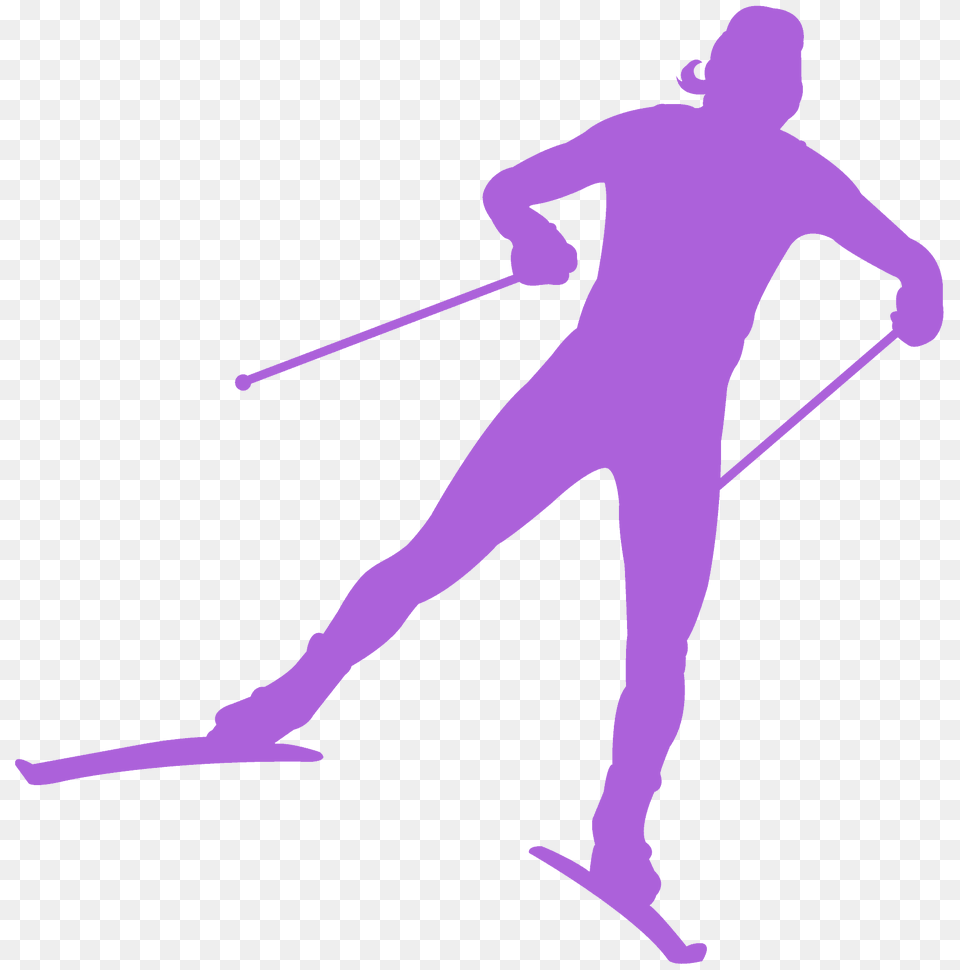 Cross Country Skier Silhouette, Person, Walking Free Transparent Png