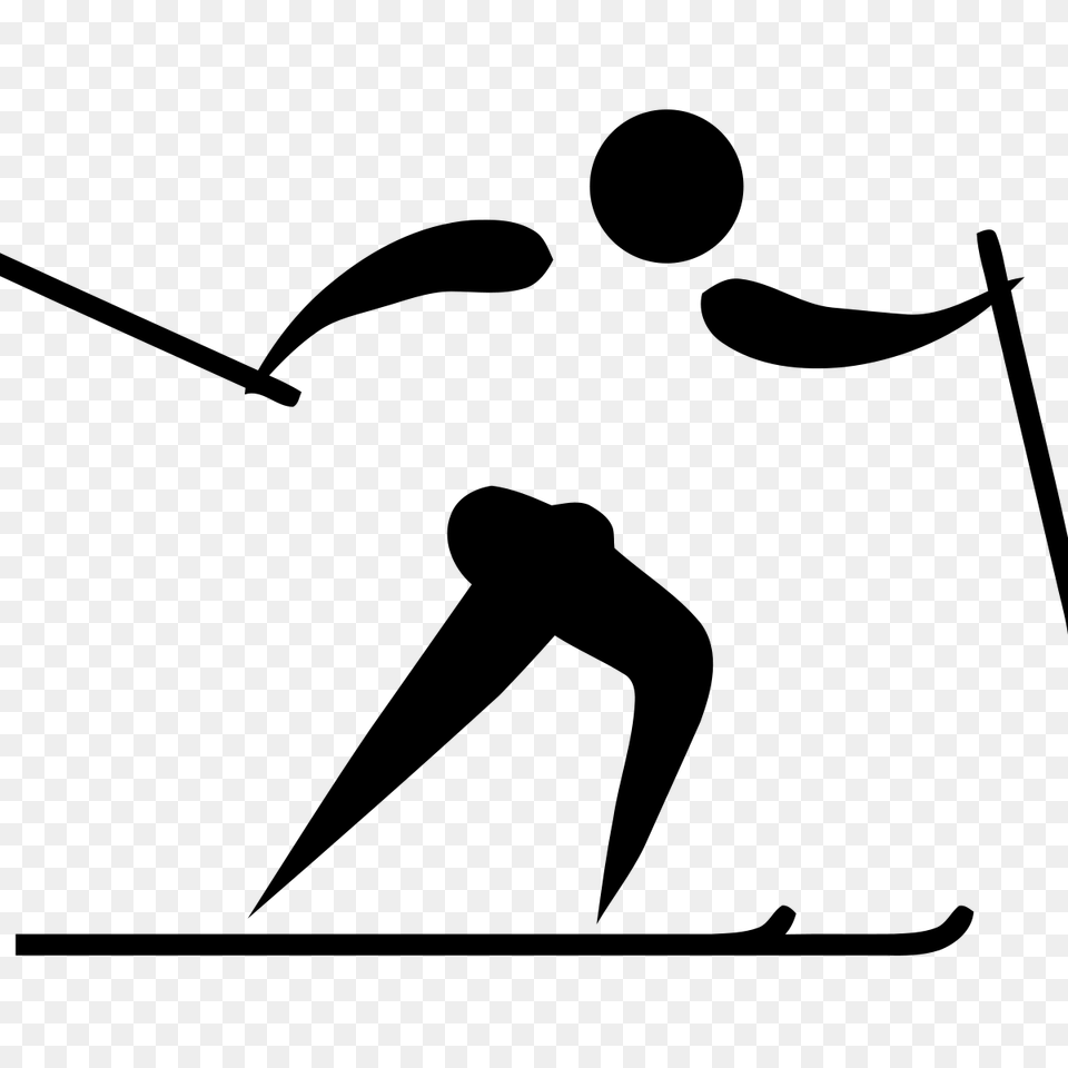 Cross Country Skiing, Gray Png Image