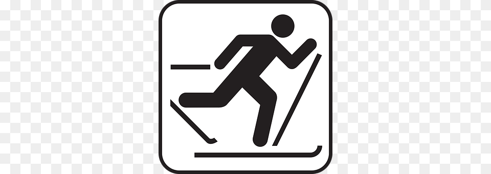 Cross Country Skiing Sign, Symbol, Device, Grass Png
