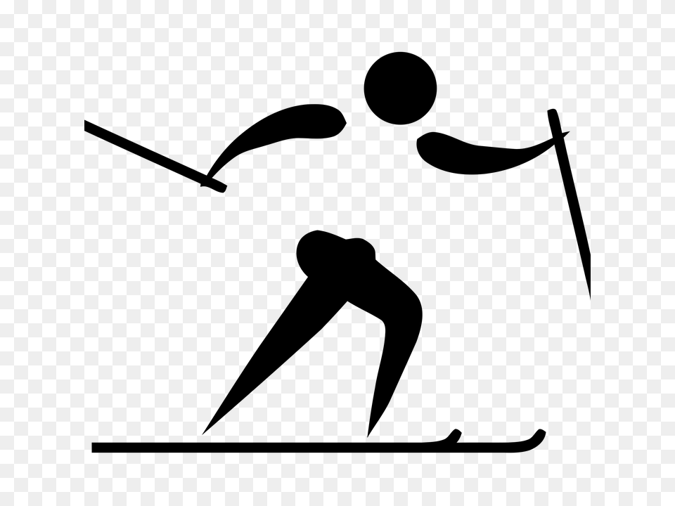 Cross Country Skis Clipart Clip Art Images, Gray Free Transparent Png