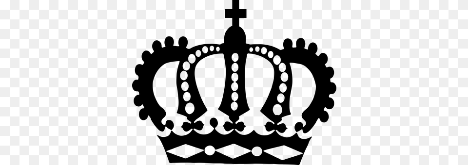 Cross Crown Decorative King Monarch Ornate King Crown Clip Art, Gray Png