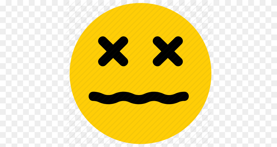 Cross Dead Emoji Emoticon Face Icon, Sign, Symbol Free Png