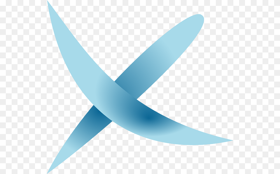 Cross Delete Blue No Sign Negative Wrong Reject X Sign Blue, Blade, Dagger, Knife, Weapon Free Transparent Png