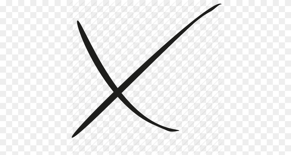 Cross Direction Doodle Hand Drawn No Scribble Wrong Icon, Sword, Weapon Png