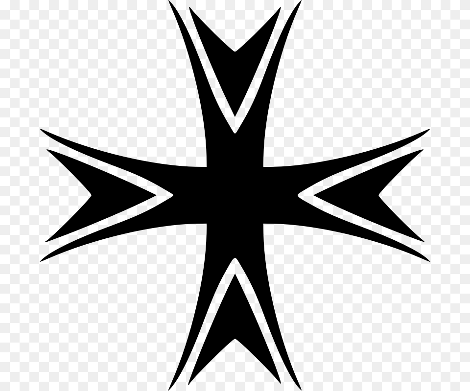 Cross Emblem, Gray Png Image