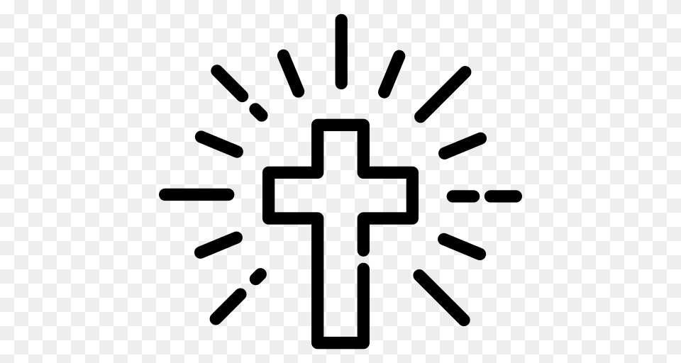 Cross Faith Icon, Gray Png Image