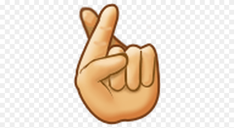 Cross Finger Emoji Picture Crossed Fingers Emoji Samsung, Body Part, Hand, Person Png Image