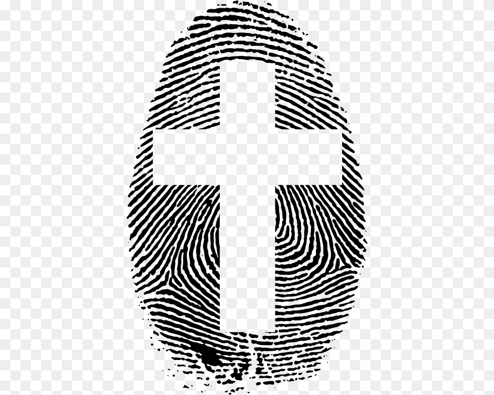 Cross Fingerprint Fibonacci Sequence In Fingerprints, Gray Free Png Download