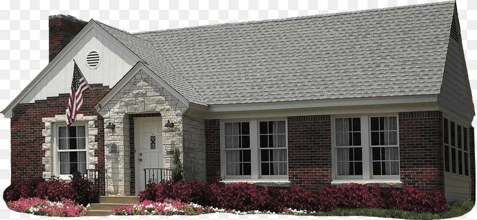 Cross Gable Style Roof Gaf Timberline Birchwood Shingles, Architecture, Building, Housing, House Free Png Download