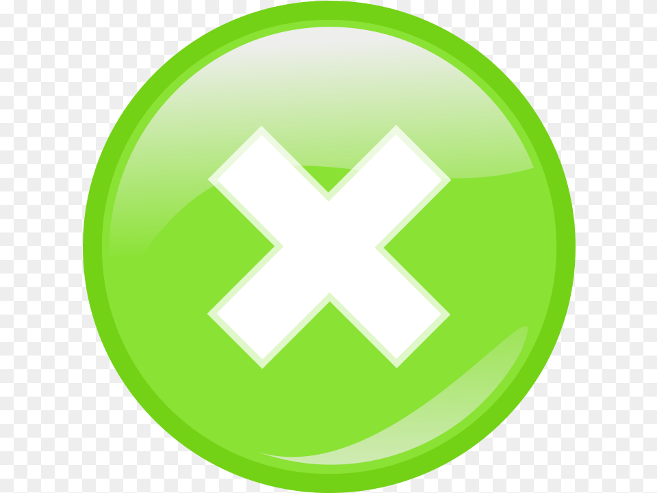 Cross Green Button Round Tick Yes Positive Good Cross Green Button, Symbol, Disk Free Png