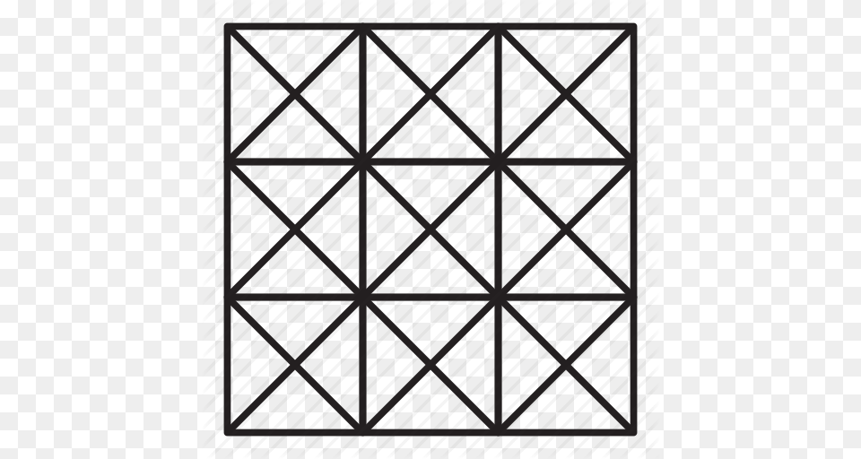 Cross Grid Pattern X Mark Icon, Gate, Home Decor, Grille, Rug Free Png Download