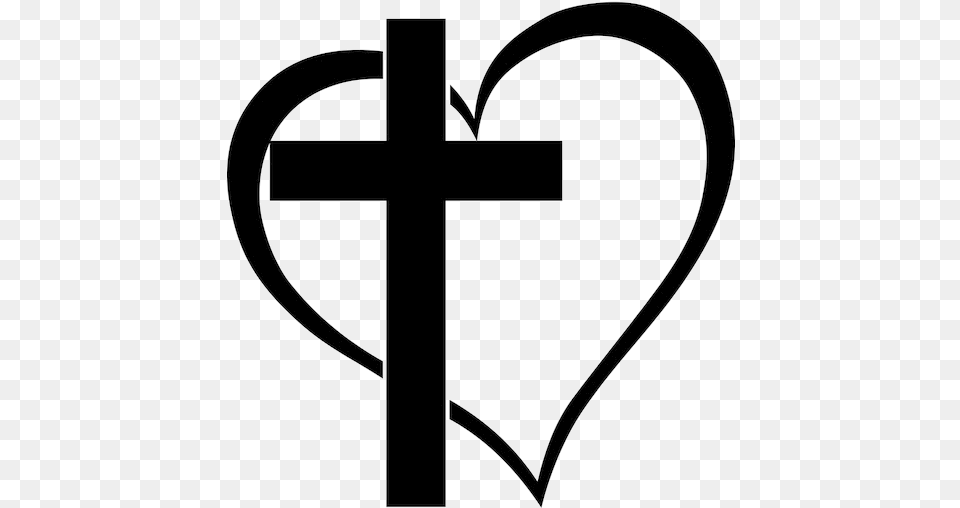 Cross Heart Clipart Free Best Transparent Cross With Heart Clipart, Symbol Png