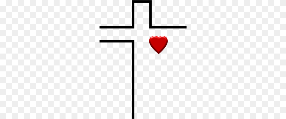 Cross Heart Cliparts Free Png Download