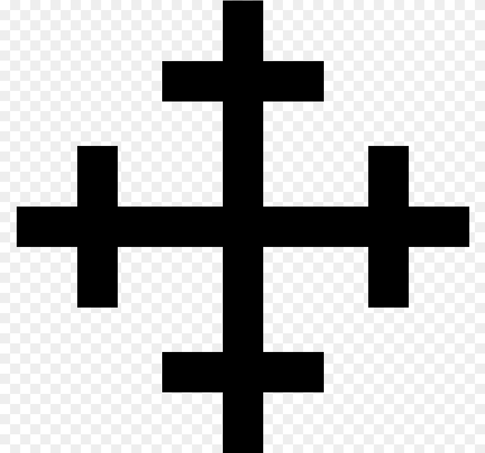 Cross Heraldry, Gray Free Png