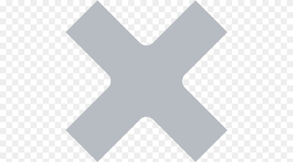 Cross Icon Transparent Grey, Symbol Png Image