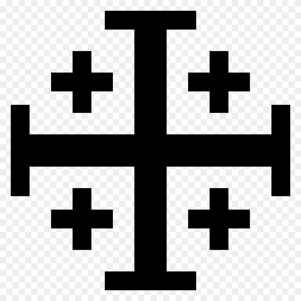 Cross Jerusalem Potent Heraldry Blank Clipart, Symbol, First Aid Png