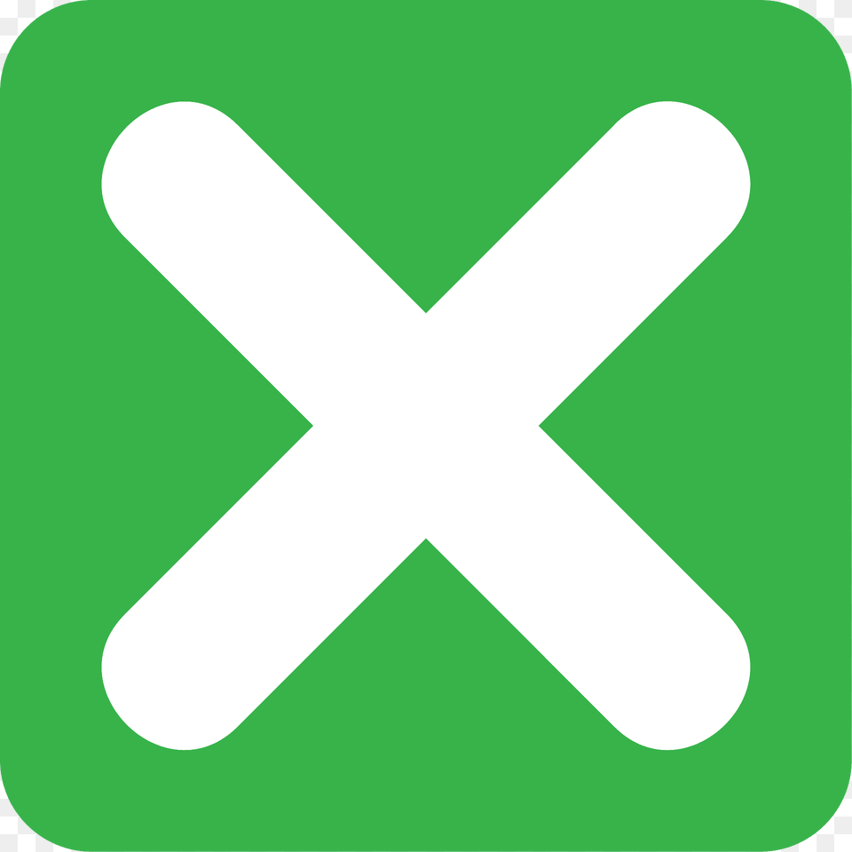 Cross Mark Button Emoji Clipart, Symbol Free Png