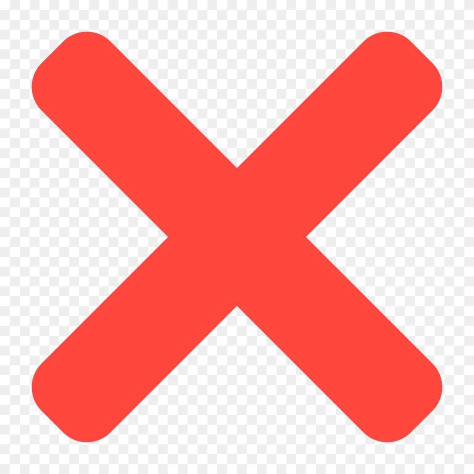 Cross Mark Emoji, Symbol, Sign, Logo Free Png Download