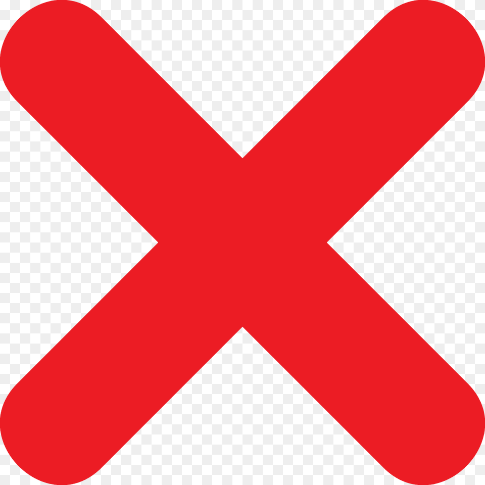 Cross Mark Emoji Clipart, Symbol, Logo, Sign Free Png