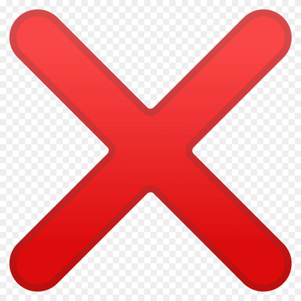 Cross Mark Emoji Clipart, Symbol, Sign, Logo, Appliance Free Png