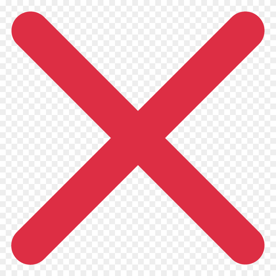 Cross Mark Emoji Clipart, Symbol, Sign Free Png Download