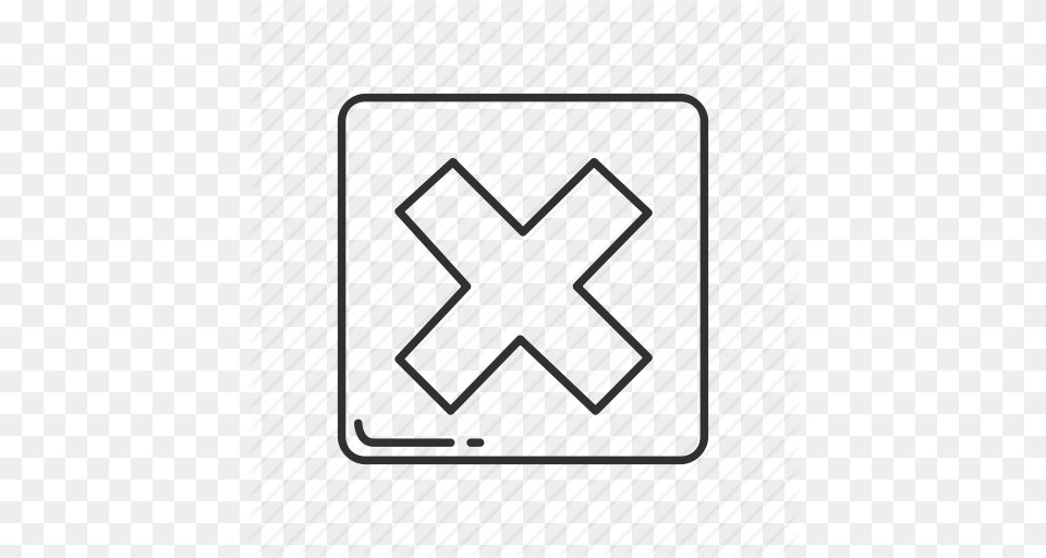 Cross Mark Emoji Squared Cross Mark Squared X Mark X X Mark, Gate, Symbol, Emblem Png Image