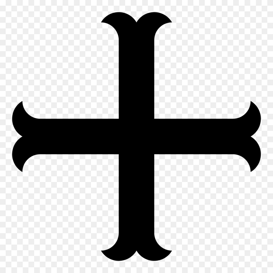 Cross Moline, Gray Png