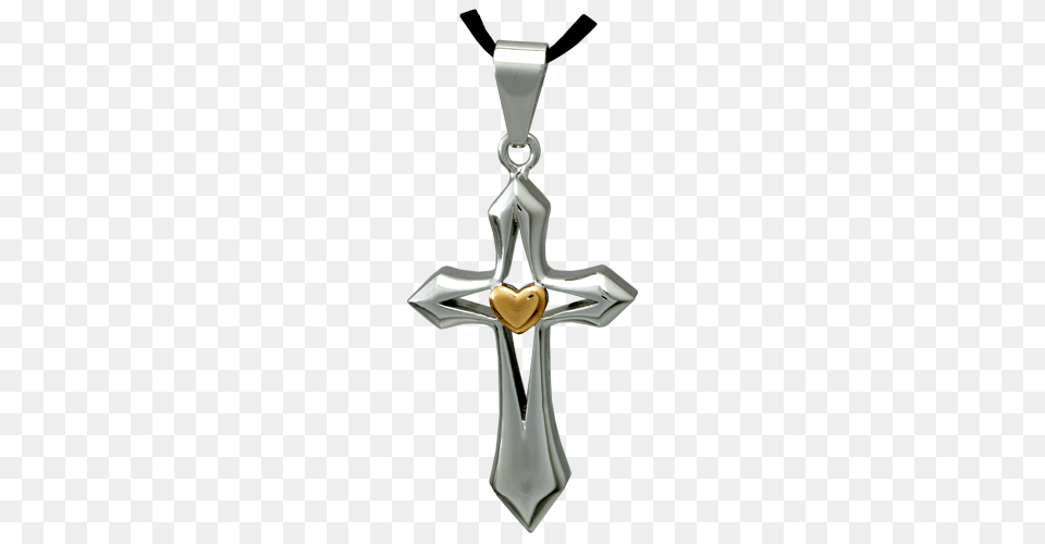 Cross My Heart Stainless Steel Cremation Jewelry Memorial Gallery, Symbol, Accessories, Crucifix Png Image