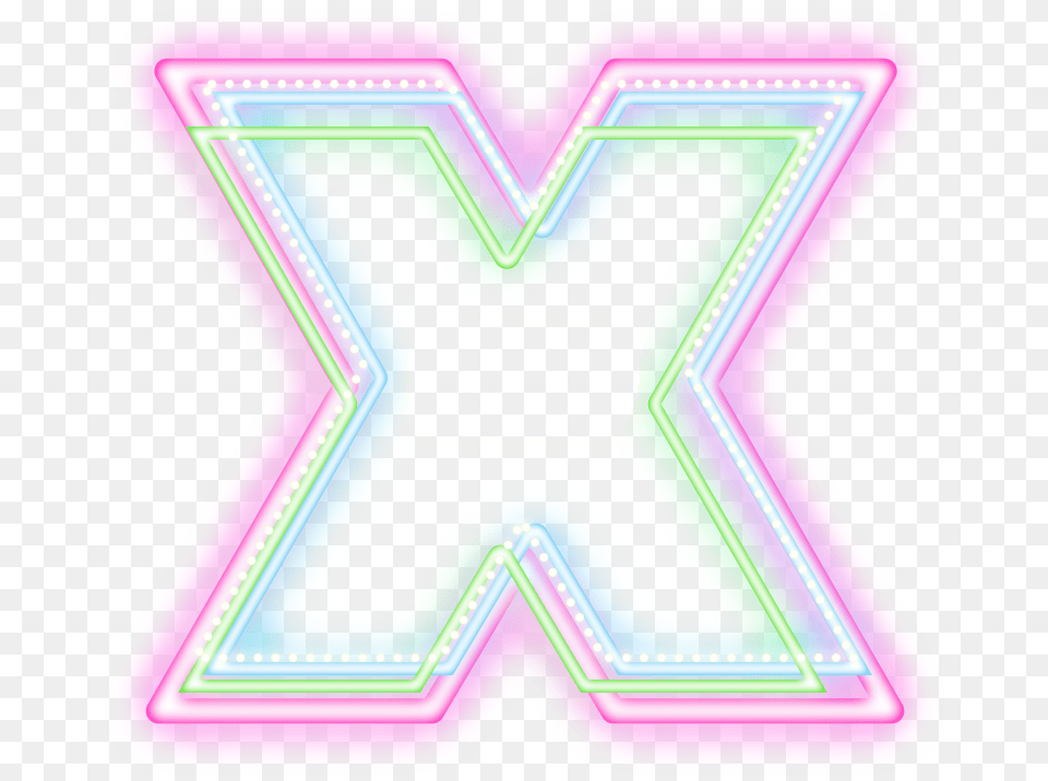 Cross No Neon X Overlay Layers Glitter Colorfulstriped Neon, Light, Purple Free Transparent Png
