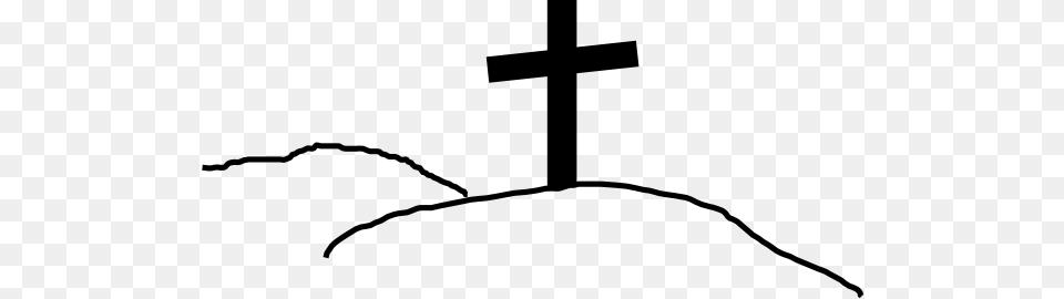 Cross On Hill Clip Art, Symbol, Kneeling, Person Free Png Download