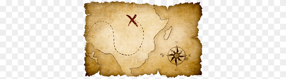 Cross On Treasure Map, Compass Free Png