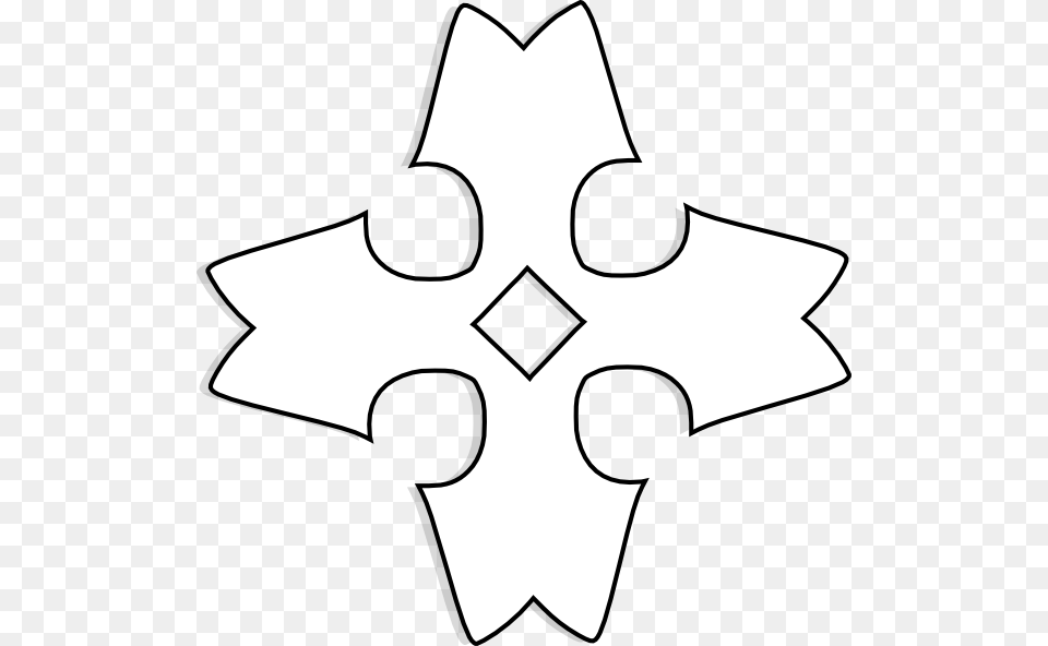 Cross Outline, Stencil, Symbol, Star Symbol, Sport Free Png