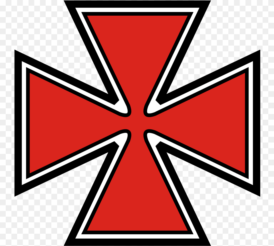 Cross Outline Axis Powers Ww2 Symbol, Emblem Free Transparent Png