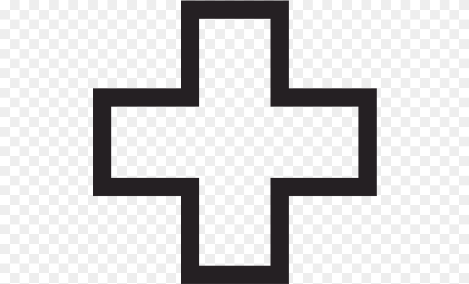 Cross Outline Clipart 1 Clipart Station Red Cross Black And White, Symbol Free Png Download