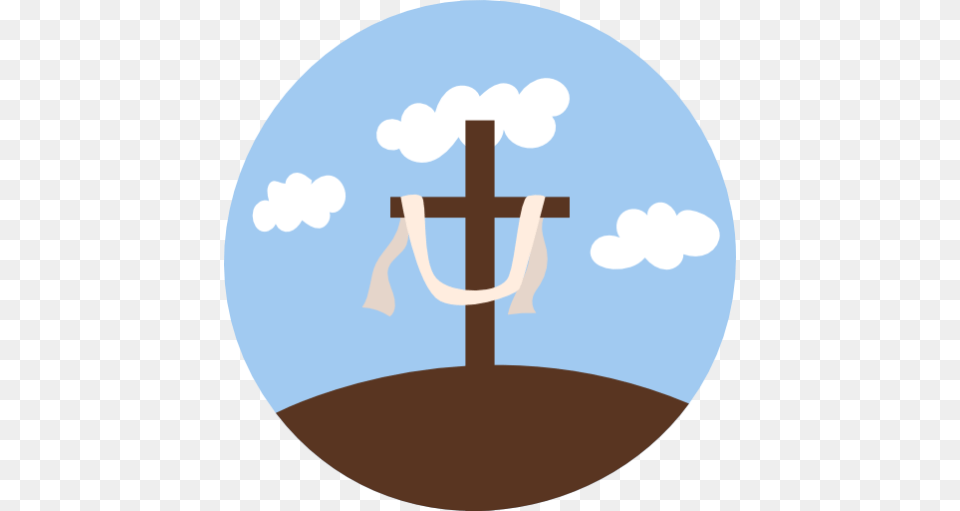 Cross Religion Christianity Easter Icon Of Easter Icon Set, Symbol, Utility Pole, Disk Png Image
