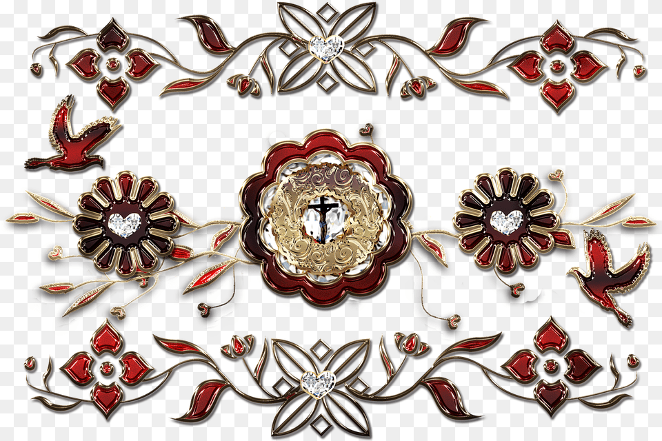 Cross Religious Gemstones Photo, Accessories, Embroidery, Pattern, Art Png Image