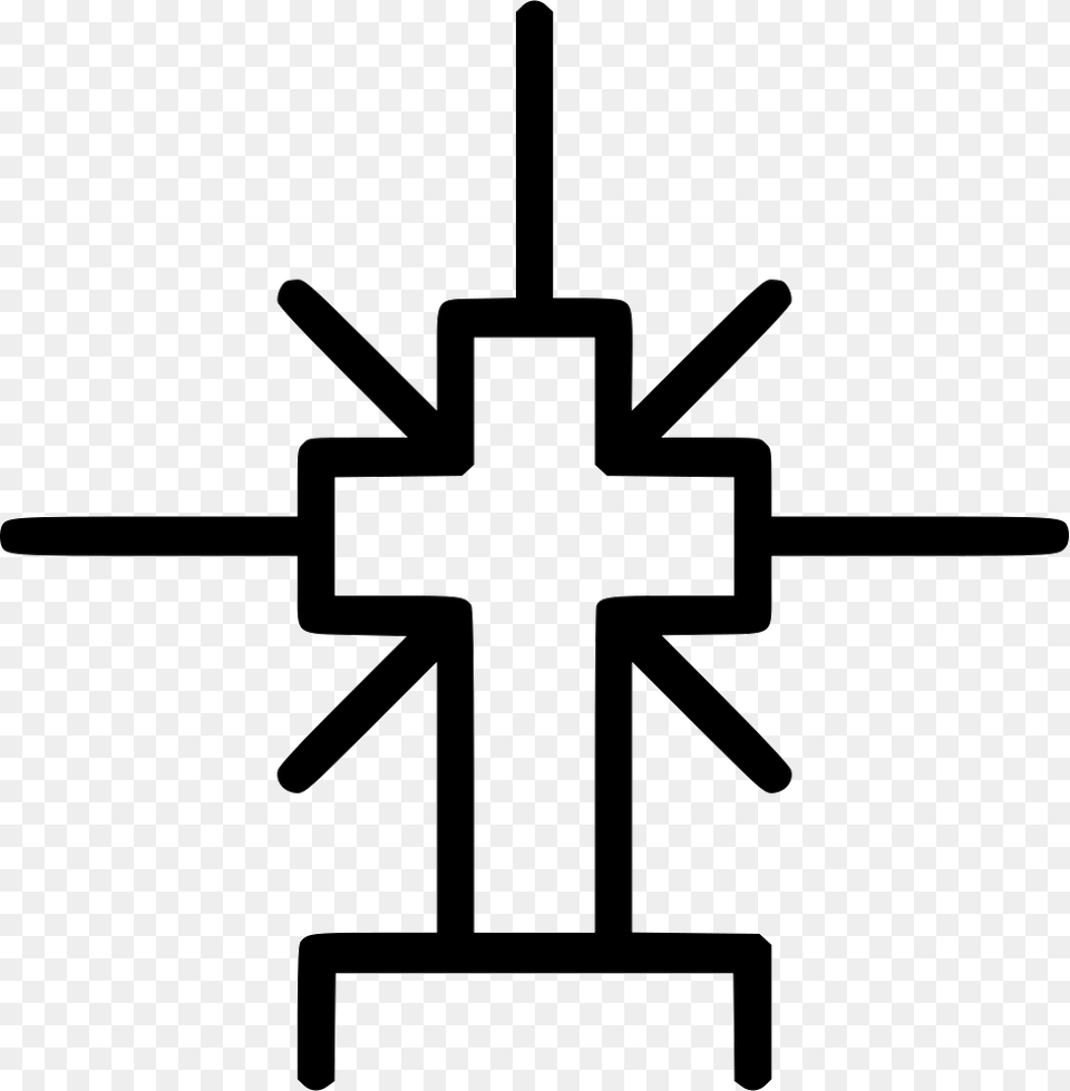 Cross Shiny Religion Christian Icon Symbol Free Png Download