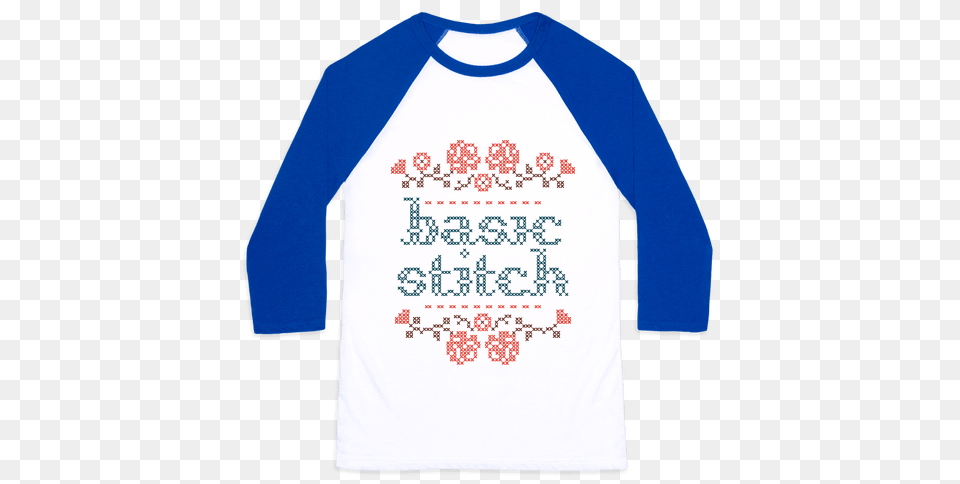 Cross Stitch Baseball Tees Lookhuman, Clothing, Long Sleeve, Shirt, Sleeve Png