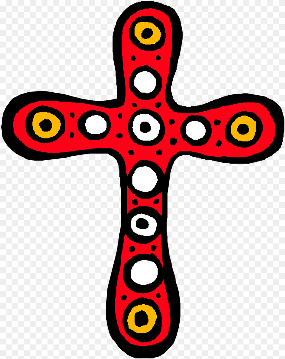 Cross Vintage Christian Red Abstract Religion Cross, Symbol, Animal, Bird Free Png